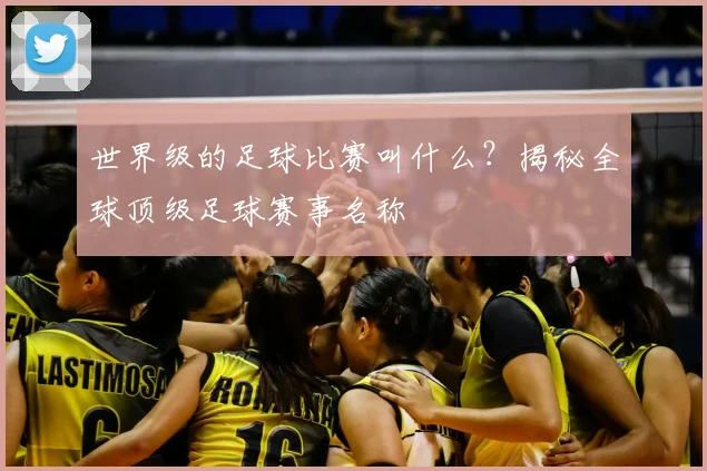 世界级的足球比赛叫什么？揭秘全球顶级足球赛事名称